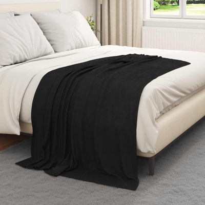 Koc Czarny 170 x 130 cm Polar