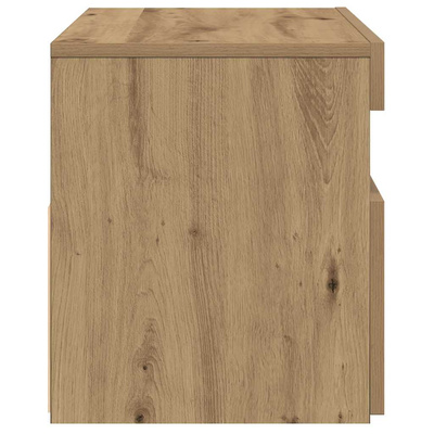 Szafka pod TV z oświetleniem LED, dąb artisan, 75x35x40 cm