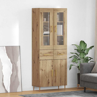 Highboard 2 szt. Dąb rzemieślniczy 69,5 x 34 x 180 cm
