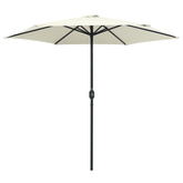 Parasol ogrodowy na aluminiowym słupku, 270x246 cm, piaskowy