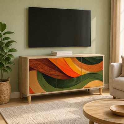 Szafka pod telewizor BONN 102 x 33 x 50 cm Sonoma