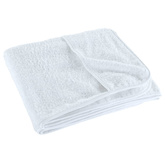 vidaXL Ręczniki plażowe, 2 szt., białe, 60x135 cm, tkanina, 400 g/m²
