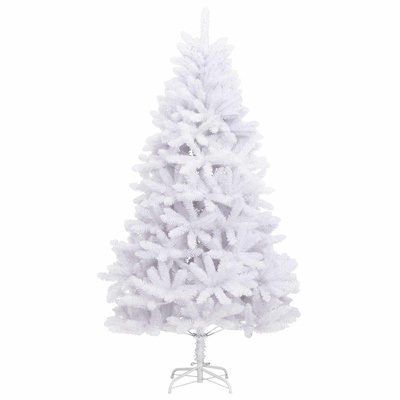 Sztuczna choinka Biały 128 x 128 x 270 cm PVC i Metal