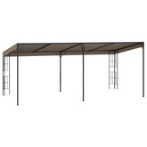 vidaXL Altana przyścienna, 6 x 3 m, taupe, tkanina