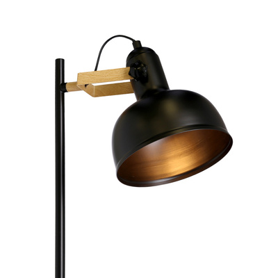 Lampa podłogowa czarna metalowa regulowana Reno 51-80196