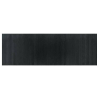 Dywan prostokątny, szary, 100x300 cm, bambusowy vidaXL