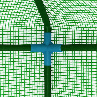 Szklarnia z półkami, stal, 227x223 cm