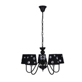 Żyrandol czarny lampa wisząca 5xE14 Batley Ledea 50205106