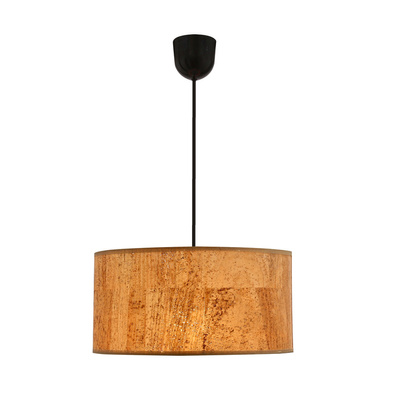 Lampa wisząca z abażurem Ecoline beżowa klasyczna do salonu i jadalni