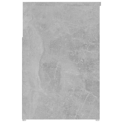 Ławka z miejscem na buty, szarość betonu, 80x30x45 cm