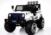 Auto na Akumulator S2388 Pilot Światła LED Radio Jeep Biały 4x45W