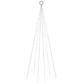 vidaXL Choinka do montażu na maszcie, 108 ciepłych białych LED, 180 cm