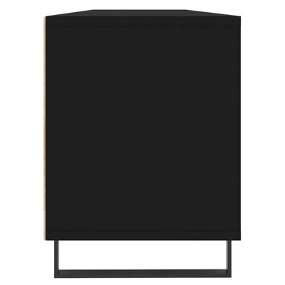 vidaXL Szafka pod TV, czarna, 150x30x44,5 cm, materiał drewnopochodny