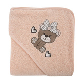 Ręcznik Kaptur jasnopomarańczowy 100x100