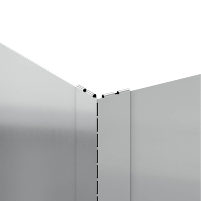 Krawężnik do trawnika 100 x 60 x 35 cm Stal srebrny
