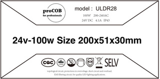 proCOB ® Zasilacz Ultra Slim 24V 100W 4.1A IP43