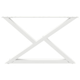 Nogi do stolika kawowego 2 szt. Białe 70x(42-43,3) cm Stal