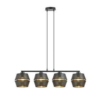 Lampa wisząca  MALIA 4 BLACK/GOLD