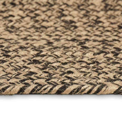 Dywany pokojowe Naturalny i czarny 240 x 240 cm Juta