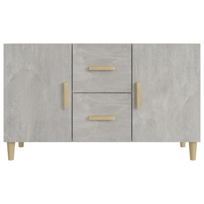 Komoda, szarość betonu, 100x36x60 cm, materiał drewnopochodny vidaXL