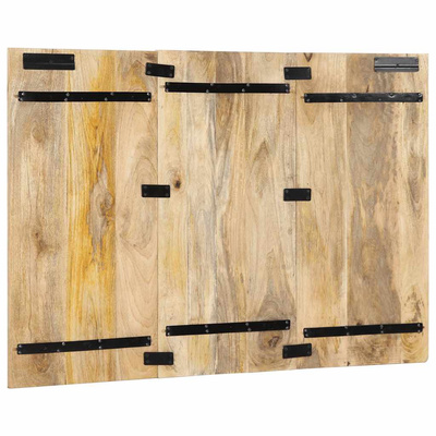 Zagłówek 120 cm lite drewno surowe mango