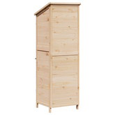 Shed ogrodowy naturalny 59,5 x 56 x 176,5 cm Drewno Świerkowe