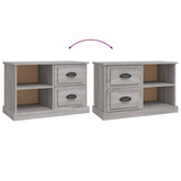 vidaXL Szafka pod TV, szary dąb sonoma, 73x35,5x47,5