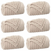 Koce narzutowe 6 pcs Beżowy 200 x 150 cm Polar