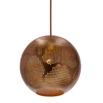 Lampa sufitowa wisząca Candellux Sfinks 31-43276  kula   E27 ażurowy jasno brązowy