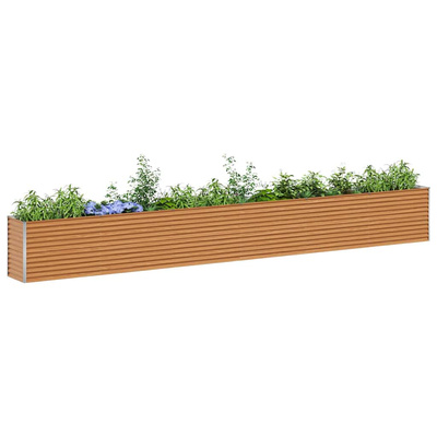Podniesiona rabata ogrodowa 582 x 50 x 68 cm Stal Galwanizowana
