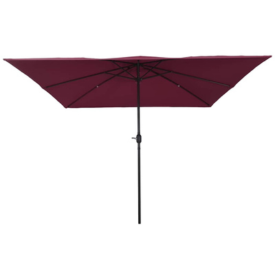 Parasolka ogrodowa Bordeaux Czerwony 295 x 295 x 245 cm