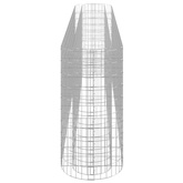 Podwyższona donica gabionowa galwanizowane żelazo 330x50x100 cm