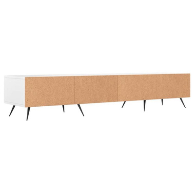 vidaXL Szafka pod TV, biała, 150x36x30 cm, materiał drewnopochodny wariant 6