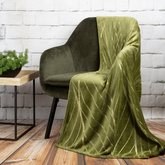 Koc Lotos oliwkowy 150x200