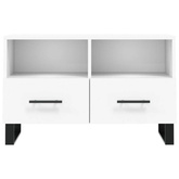 vidaXL Szafka pod TV, biała, 80x36x50 cm, materiał drewnopochodny