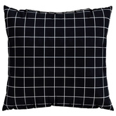 Poduszki rozrzucone Kratka 4 pcs Czarna kratka 60 x 60 cm