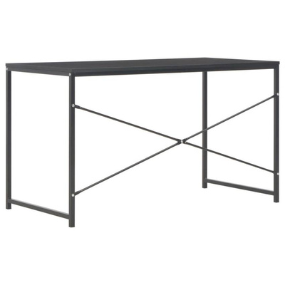 vidaXL Biurko komputerowe, czarne, 120 x 60 x 70 cm