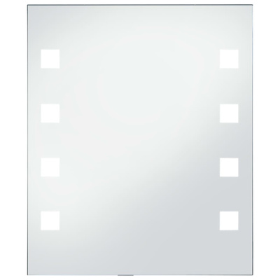 vidaXL Ścienne lustro łazienkowe z LED, 50 x 60 cm