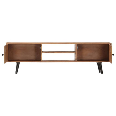vidaXL Szafka pod TV, 140x30x40 cm, lite drewno akacjowe