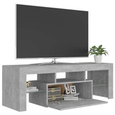 Szafka pod TV z oświetleniem LED, szarość betonu, 120x35x40 cm vidaXL