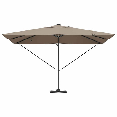 Parasol plażowy Ze LED Lights Ciemnoszary 352 x 251 x 265 cm