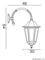 Kinkiet zewnętrzny K 3012/1/BD