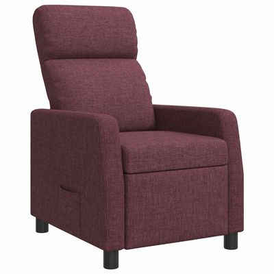 Fotel recliner Fioletowy tkanina