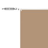 Markiza pionowa, kolor taupe, 180x1000 cm, tkanina Oxford