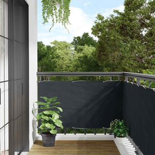 Parawan balkonowy z tkaniny oxford 75x400 cm antracyt