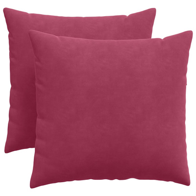 Poduszki na sofę 2 pcs Czerwone wino 50 x 50 cm