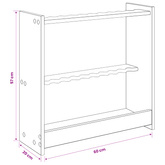 Stojak na kij bilardowy Drewno inżynieryjne 60 x 20 x 57 cm