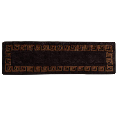 Chodnik dywanowy MARSA Czarny 80 x 350 cm Poliester i PVC