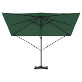 Parasol Roma Zielony 286 x 284 x 265 cm Aluminium i Poliester