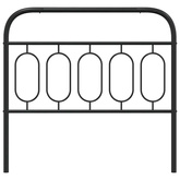 Metalowe wymienne wezgłowie, czarne, 100 cm